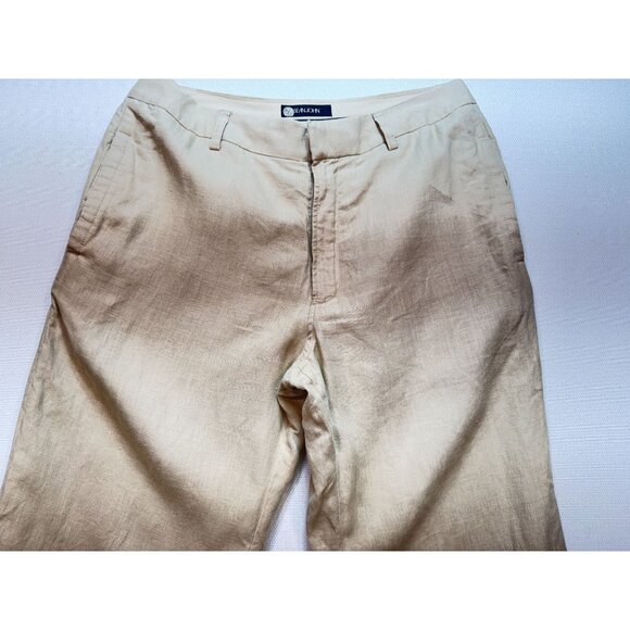 Sean John Mens Straight Relaxed Pants Size 34 Beige Flat Front Pockets Casual - Picture 4 of 13